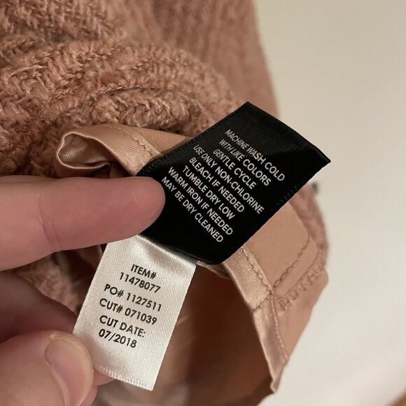 Torrid Women 1X Rose Pink Chevron Fit And Flare Double Breasted Peacoat NWOT - Picture 9 of 11